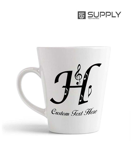 mug blanc oval