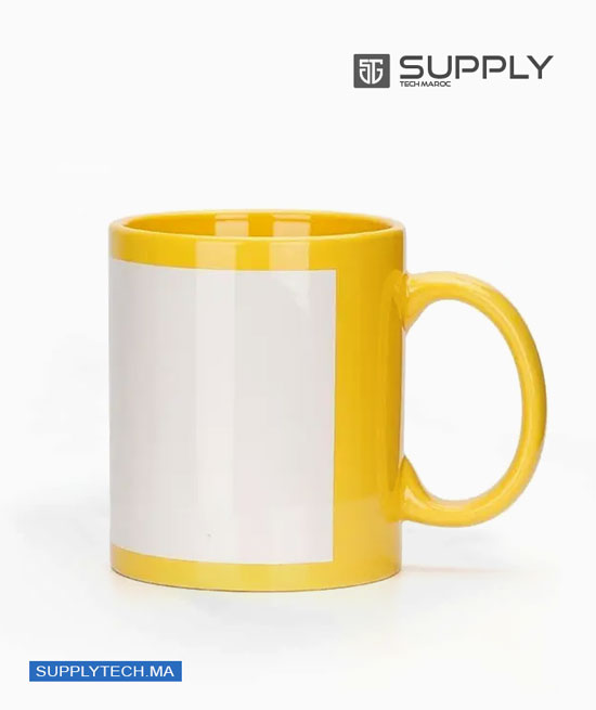 mug jaune patch