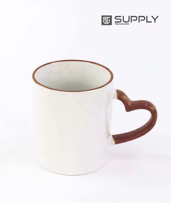 mugs coeur marron1
