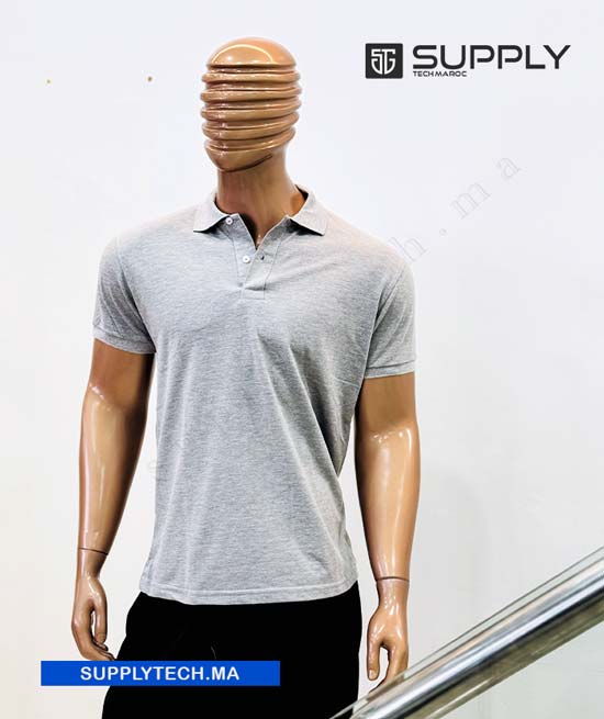 polo demi gris chinee
