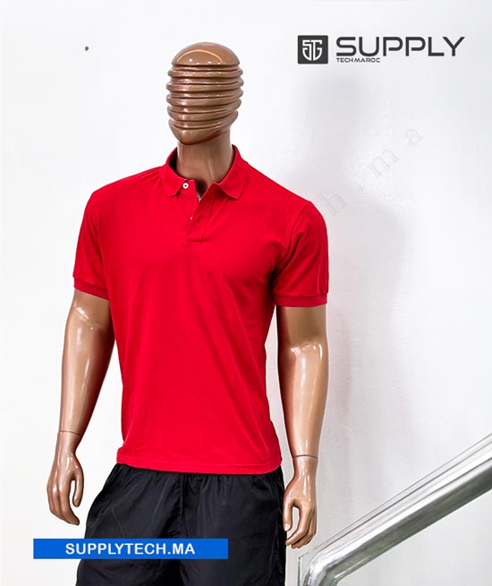 polo demi rouge