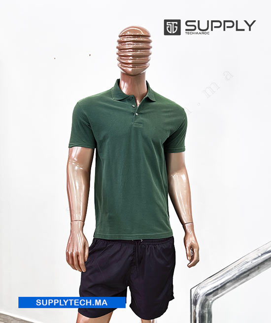 polo demis vert fonce 1