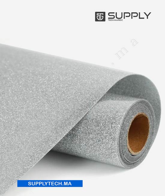 flex silver glitter G00021