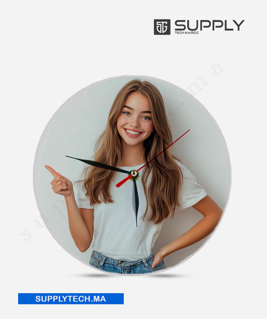 horloge rond verre sublimation