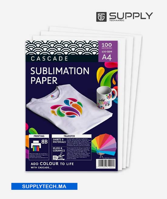 papier sublimation dos blanc A4 1