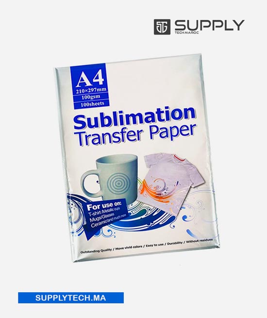 papierss de sublimation dos rose A4