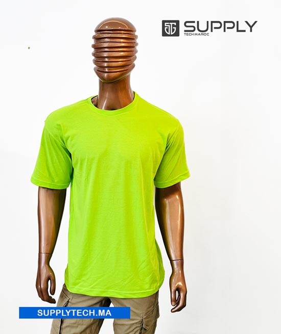 tshirt coton esentiel pistache
