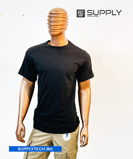 tshirt coton sentiel noir