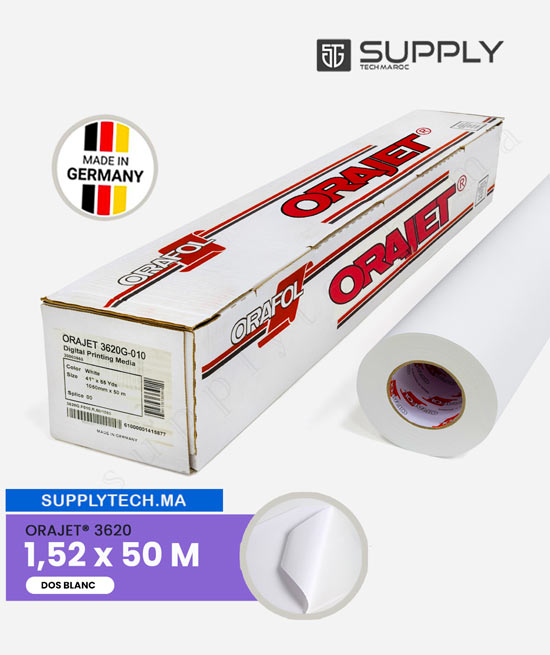orajet matt vinyl dos blanc 152m