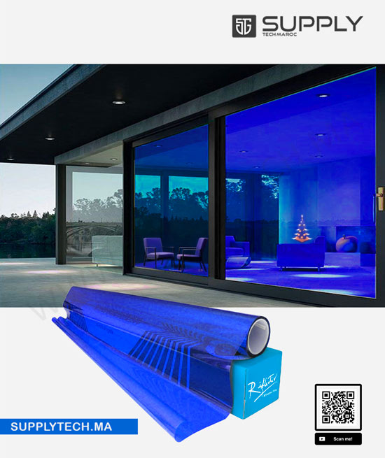 60685 u Film couleur bleu ocean