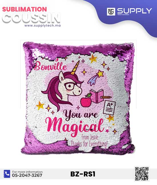 coussin magic rose fuchia 6