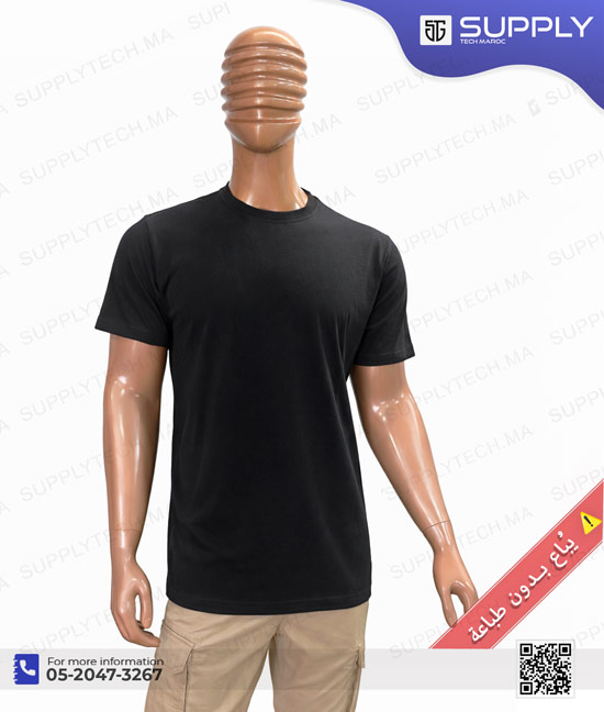 tshirts noir l coton